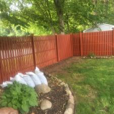 FP - Residential Exterior Cedar Fence Painting on Druid Hill Dr in Parsippany, NJ 6